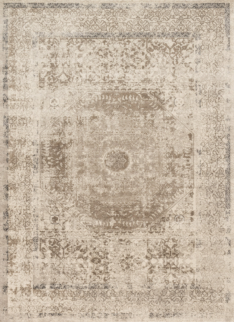 Loloi Rugs Century Collection Rug in Taupe, Sand - 9.3 x 9.3 feet