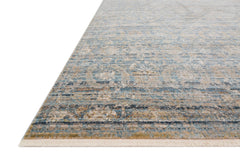 Loloi Rugs Claire Collection Rug in Ocean, Gold - 7.8 x 10.2 feet