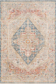 Loloi Rugs Claire Collection Rug in Blue, Multi - 7.8 x 10.2 feet