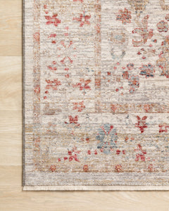 Loloi Rugs Claire Collection Rug in Ivory, Multi - 7.8 x 10.2 feet