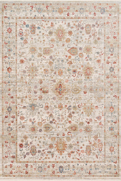 Loloi Rugs Claire Collection Rug in Ivory, Multi - 7.8 x 10.2 feet