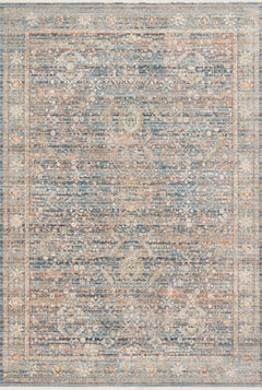 Loloi Rugs Claire Collection Rug in Blue, Sunset - 7.8 x 10.2 feet