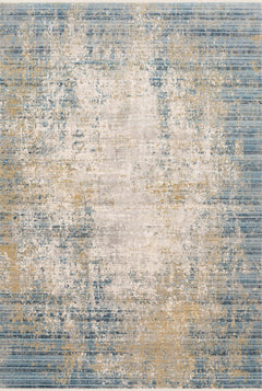 Loloi Rugs Claire Collection Rug in Neutral, Sea - 7.8 x 10.2 feet