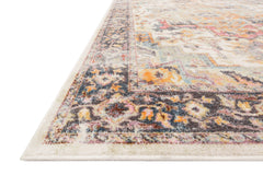 Loloi Rugs Clara Collection Rug in Ivory, Charcoal - 9.3 x 13 feet