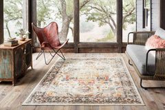 Loloi Rugs Clara Collection Rug in Ivory, Charcoal - 9.3 x 13 feet