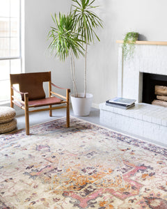 Loloi Rugs Clara Collection Rug in Ivory, Charcoal - 9.3 x 13 feet