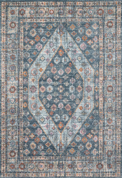 Loloi Rugs Clara Collection Rug in Blue, Lt. Blue - 9.3 x 13 feet