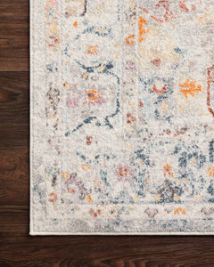 Loloi Rugs Clara Collection Rug in Lt Grey, Multi - 9.3 x 13 feet