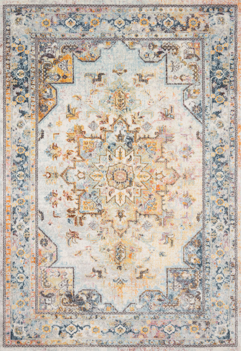 Loloi Rugs Clara Collection Rug in Mist, Multi - 9.3 x 13 feet