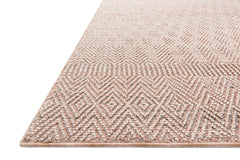 Loloi Rugs Cole Collection Rug in Blush, Ivory - 9.5 x 12.7 feet