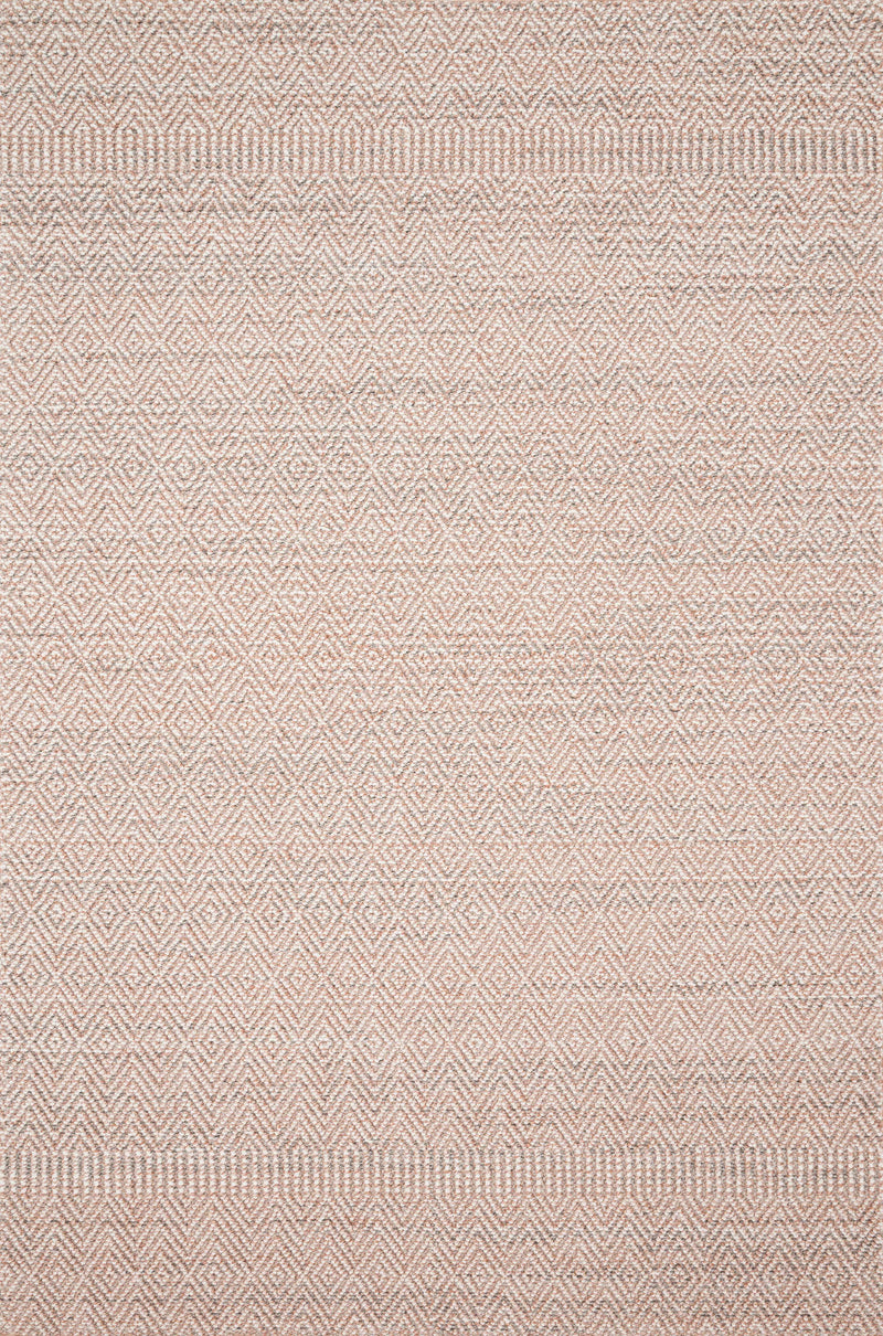 Loloi Rugs Cole Collection Rug in Blush, Ivory - 7.8 x 10.1 feet