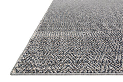 Loloi Rugs Cole Collection Rug in Denim, Grey - 9.5 x 12.7 feet