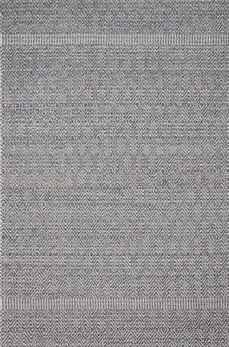 Loloi Rugs Cole Collection Rug in Denim, Grey - 7.8 x 10.1 feet