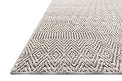 Loloi Rugs Cole Collection Rug in Grey, Bone - 9.5 x 12.7 feet