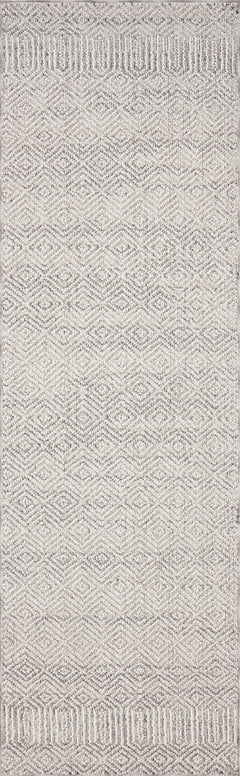 Loloi Rugs Cole Collection Rug in Grey, Bone - 9.5 x 12.7 feet