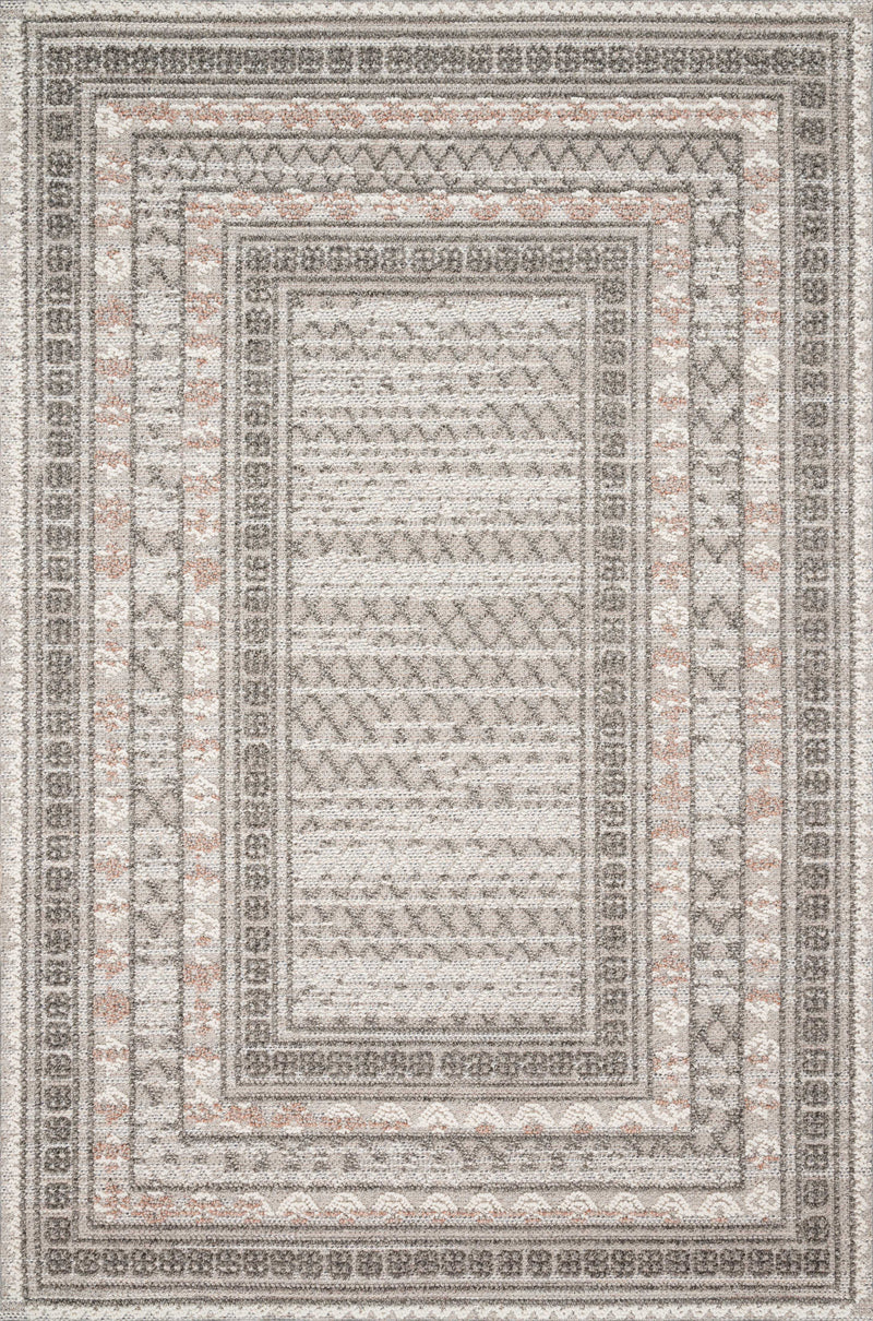 Loloi Rugs Cole Collection Rug in Grey, Multi - 7.8 x 10.1 feet