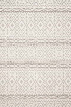 Loloi Rugs Cole Collection Rug in Silver, Ivory - 9.5 x 12.7 feet