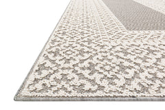 Loloi Rugs Cole Collection Rug in Grey, Ivory - 9.5 x 12.7 feet