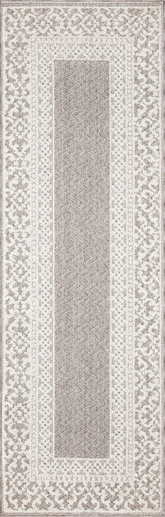 Loloi Rugs Cole Collection Rug in Grey, Ivory - 7.8 x 10.1 feet