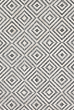 Loloi Rugs Dorado Collection Rug in Charcoal, Ivory - 5 x 7.5 feet