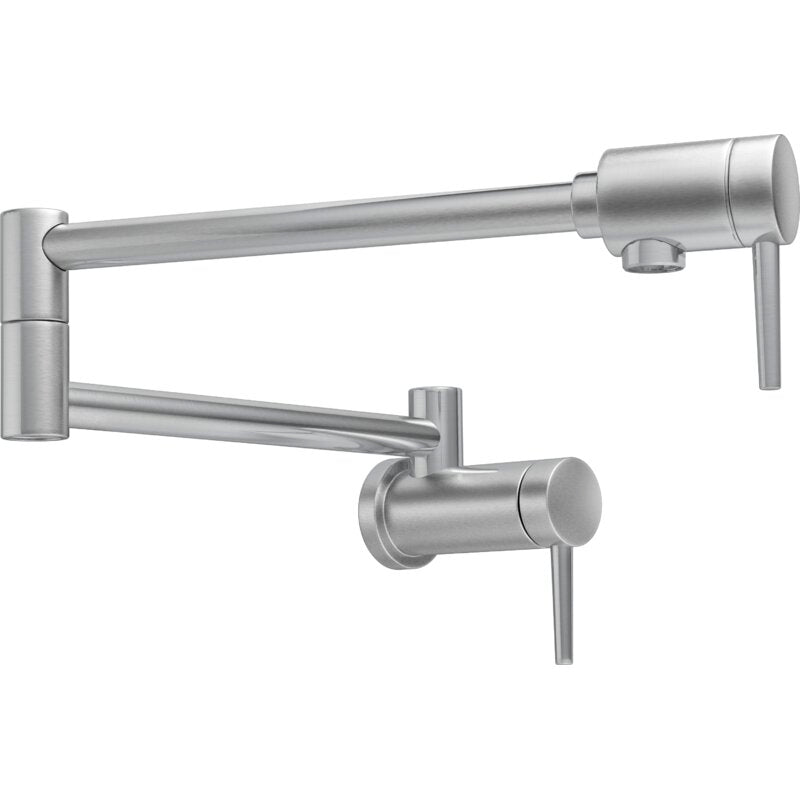 Delta Contemporary Pot Filler in Arctic Stainless, 1165LF-AR