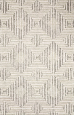 Loloi Rugs Ehren Collection Rug in Grey, Silver - 7.8 x 9.8 feet