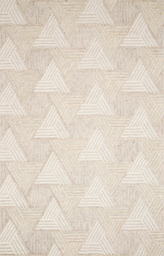 Loloi Rugs Ehren Collection Rug in Oatmeal, Ivory - 7.8 x 9.8 feet