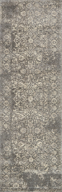 Loloi Rugs Emory Collection Rug in Charcoal, Ivory - 8.9 x 12.4 feet