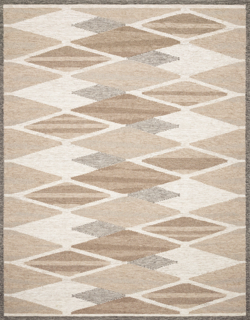 Loloi Rugs Evelina Collection Rug in Taupe, Bark - 5 x 7.5 feet