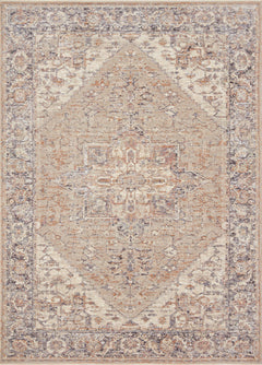 Loloi Rugs Faye Collection Rug in Taupe, Denim - 9.5 x 13.1 feet