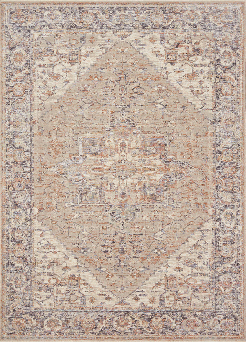 Loloi Rugs Faye Collection Rug in Taupe, Denim - 9.5 x 13.1 feet