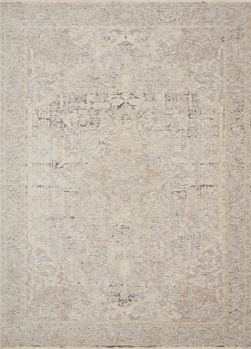 Loloi Rugs Faye Collection Rug in Ivory, Multi - 9.5 x 13.1 feet