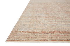 Loloi Rugs Faye Collection Rug in Terracotta, Sky - 9.5 x 13.1 feet