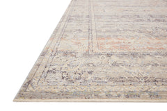 Loloi Rugs Faye Collection Rug in Denim, Rust - 11.5 x 15.6 feet