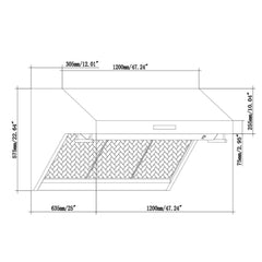 Forno Appliance Package - 48 Inch Gas Range, Wall Mount Range Hood, Microwave Drawer, Dishwasher, AP-FFSGS6244-48-6