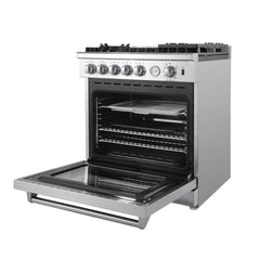 Forno 30 Inch Gas Range, 5 Burners with Air Fryer and Griddle, FFSGS6276-30