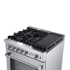 Forno 30 Inch Gas Range, 5 Burners with Air Fryer and Griddle, FFSGS6276-30