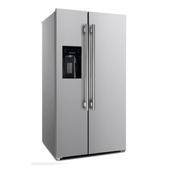 Forno 36 in. Side by Side Refrigerator with Ice Maker, FFRBI1844-36SB