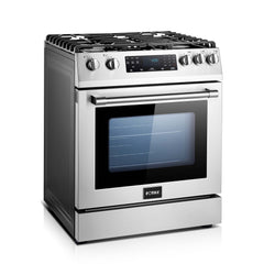 Fotile 30 in. Slide-In Gas Range in Stainless Steel, 4.8 cu. ft., RLS30506