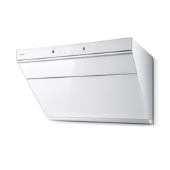 Fotile Slant Vent Series 30 In. 1000 CFM Range Hood in White Tempered Glass, JQG7505-W