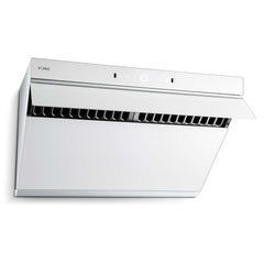 Fotile Slant Vent Series 30 In. 1000 CFM Range Hood in White Tempered Glass, JQG7505-W