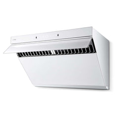 Fotile Slant Vent Series 30 In. 1000 CFM Range Hood in White Tempered Glass, JQG7505-W