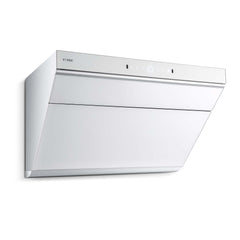 Fotile Slant Vent Series 30 In. 1000 CFM Range Hood in White Tempered Glass, JQG7505-W