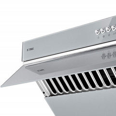 Fotile Appliance Package 30 In. Gas Range and 30 In. Silver Gray Range Hood with Push Buttons, 850 CFM, AP-RLS30506-3