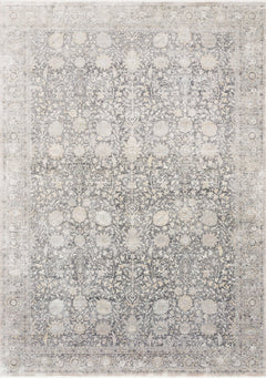 Loloi Rugs Gemma Collection Rug in Charcoal, Sand - 5 x 7.3 feet