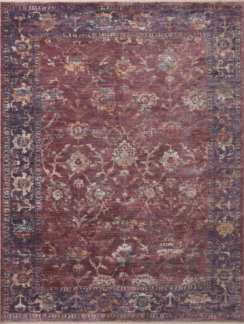 Loloi Rugs Giada Collection Rug in Grape, Multi - 7.8 x 7.8 feet