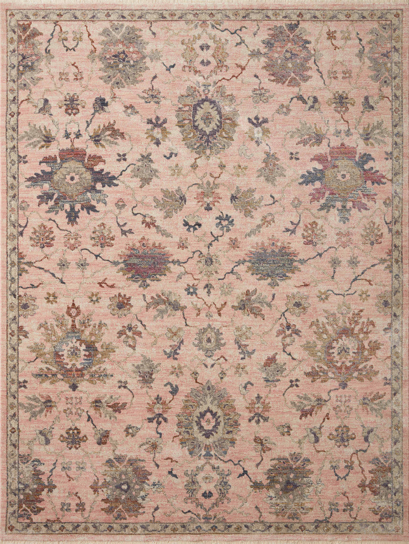 Loloi Rugs Giada Collection Rug in Blush, Multi - 7.8 x 7.8 feet