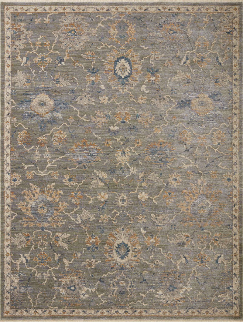 Loloi Rugs Giada Collection Rug in Sage, Gold - 7.8 x 7.8 feet