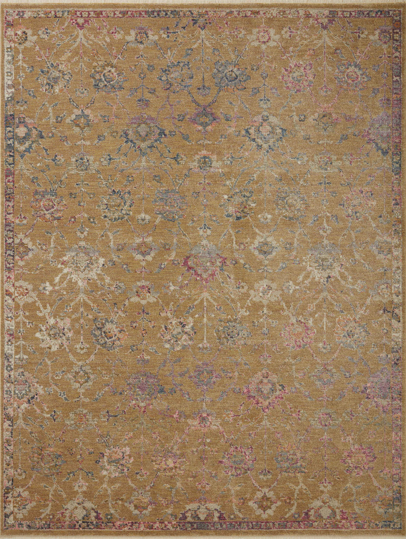 Loloi Rugs Giada Collection Rug in Gold, Multi - 7.8 x 7.8 feet