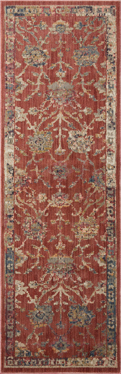 Loloi Rugs Giada Collection Rug in Red, Multi - 7.8 x 7.8 feet